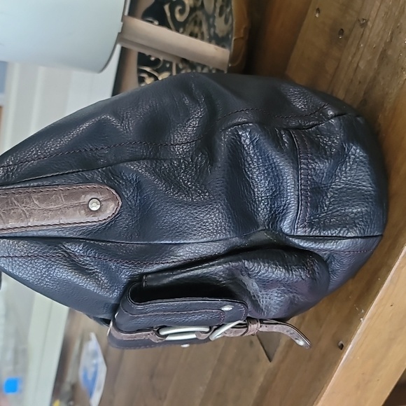 Sigrid Olsen Vintage 90's Leather Hardware Hobo Shoulder Bag - Picture 4 of 9